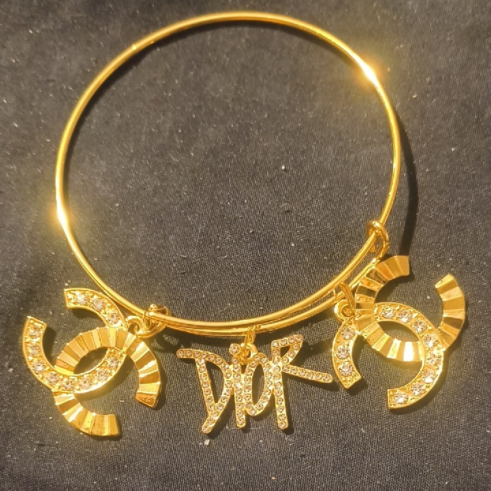 Dior Gold and Silver Charm Bracelet